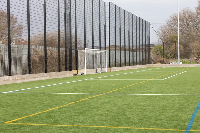 One of the community pitches at the John Jenkins Stadium. Picture: Marcin Jedrysiak