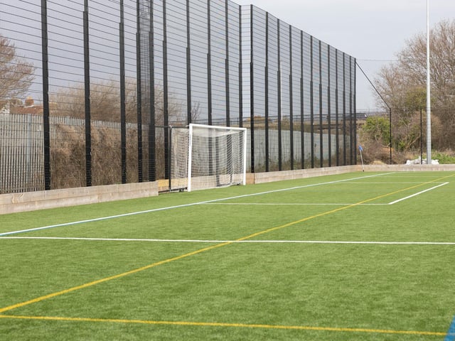 One of the community pitches at the John Jenkins Stadium. Picture: Marcin Jedrysiak