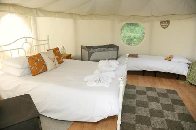 The Old Dairy Farm's glamorous glamping yurt is great if you are are looking for an unusual place to stay in Hampshire.