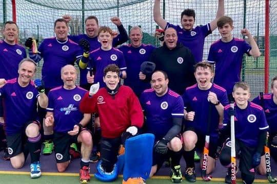 Portsmouth 4ths celebrate finishing top of the Hampshire Division 8 table - now they are still waiting to find out if they will be officially declared champions and win promotion
