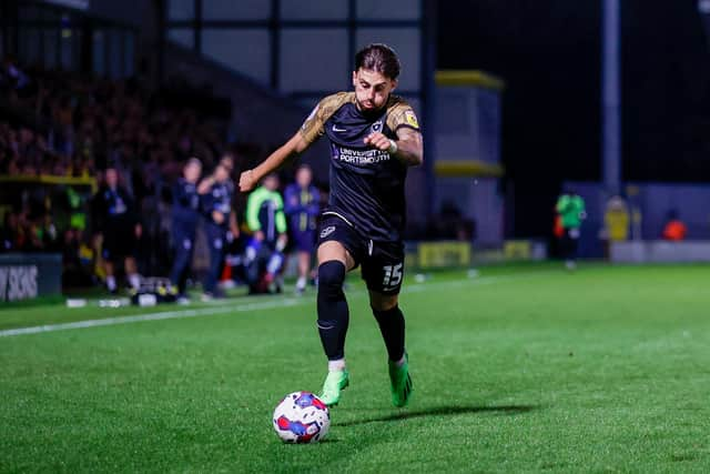 Owen Dale turned in a dazzling second half to inspire Pompey to a 2-0 success at Burton. Picture: Simon Davies/ProSportsImages