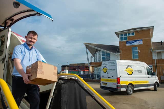 IOW Distribution and Hovertravel get together to offer next day delivery
