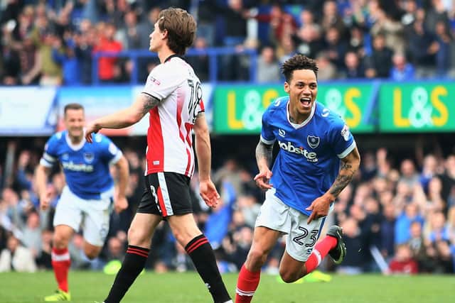 Kyle Bennett was Paul Cook's first signing as Pompey boss - and two years later netted in the May 2017 hammering of Cheltenham which captured the League Two title. Picture: Harry Murphy/Getty Images.
