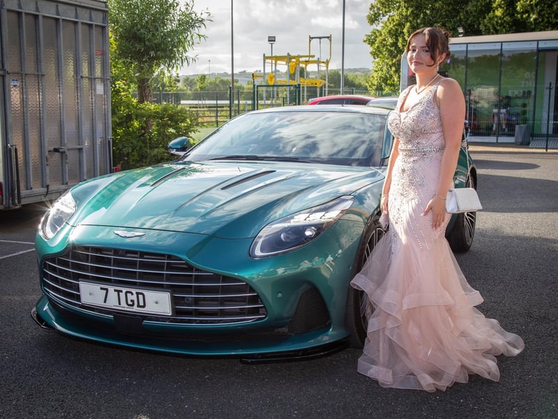 Students dressed up for Ark Charter Academy prom night