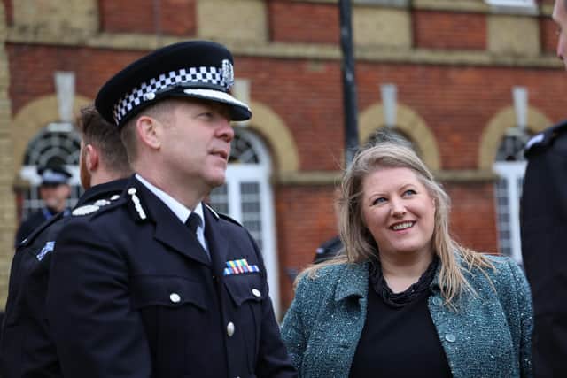 Hampshire's chief constable Scott Chilton and police and crime commissioner Donna Jones
