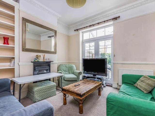 The listing says: "Welcome to an elegant Georgian terraced house near Portsmouth University. With coveted HMO status, it complies with shared living regulations."