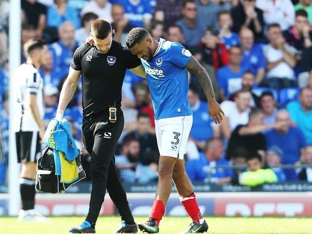 Tareiq Holmes-Dennis' Pompey debut lasted 39 minutes before suffering a serious knee injury which would eventually end his career at the age of 24.