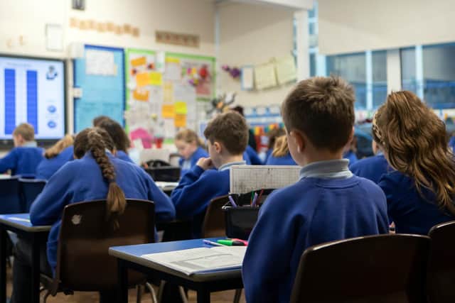 School children during a Year 5 class at a primary school. Photo: Danny Lawson/PA Wire