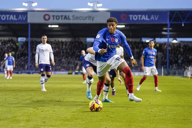 Kusini Yengi could make his Pompey comeback at QPR on Saturday. Picture: Jason Brown/ProSportsImages