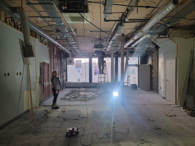 Work is nearing completion on the new 40 seater venue. Picture: Aysegul Epengin.