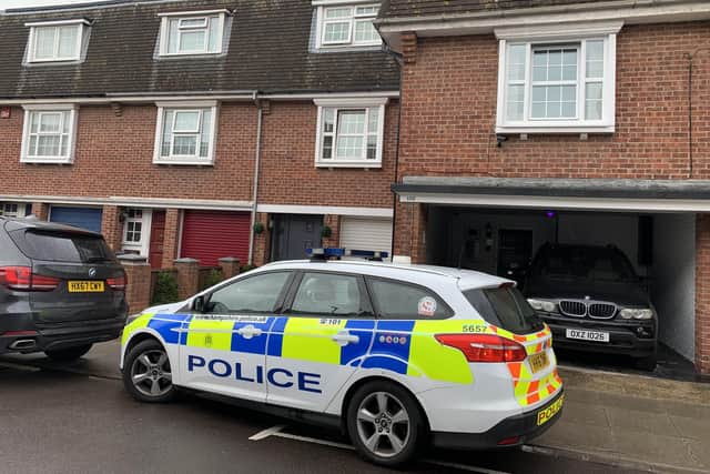 Armed police in Napier Road, Southsea, on August 27. Picture: Ben Fishwick