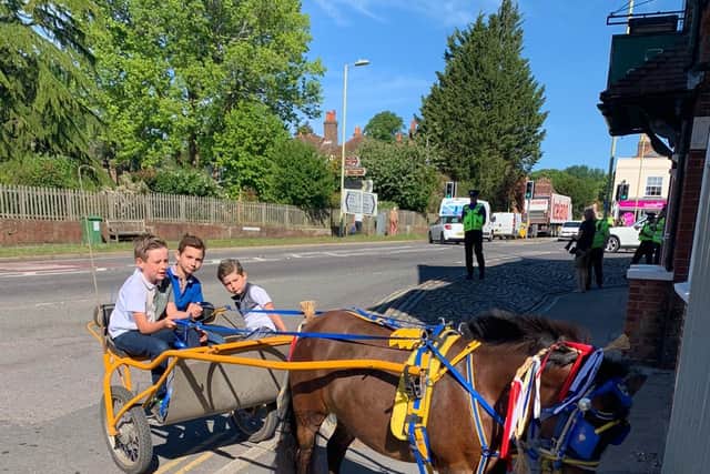 One family from Hedge End visited Wickham on the day of it's annual horse fair to keep the tradition alive.