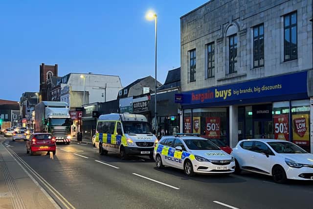 Police were called to a property in London Road on Thursday night.