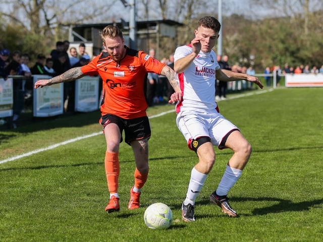 Portchester's Liam Robinson, left. Picture by Nathan Lipsham