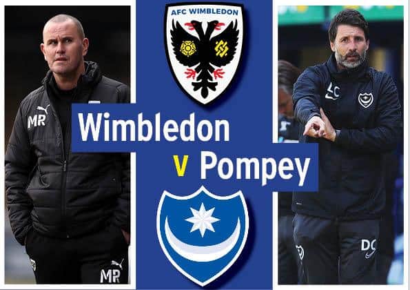 Pompey take on AFC Wimbledon at Plough Lane today (3pm).