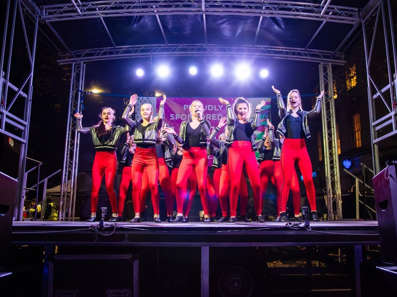 Hundreds of residents descended on Commercial Road to watch local dance troops and celebrities come together to turn on the Christmas lights.
Pictured - SD Studio dancers
Photos by Alex Shute