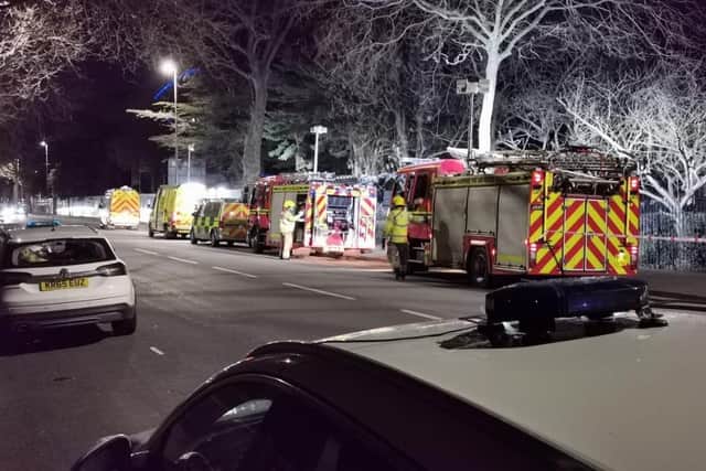 Incident at Museum Road, Portsmouth. Pic Stu Vaizey 