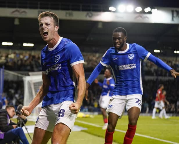 Pompey defender Conor Shaughnessy is aiming to fulfil boss John Mousinho's Championship billing. Pic: Jason Brown.