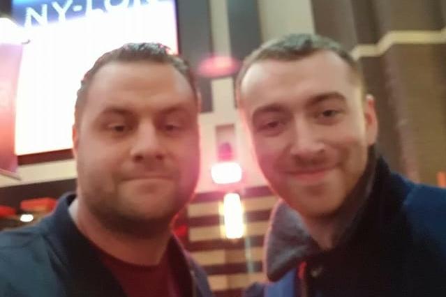 Ross Jones with singer-songwriter Sam Smith at the Brit Awards