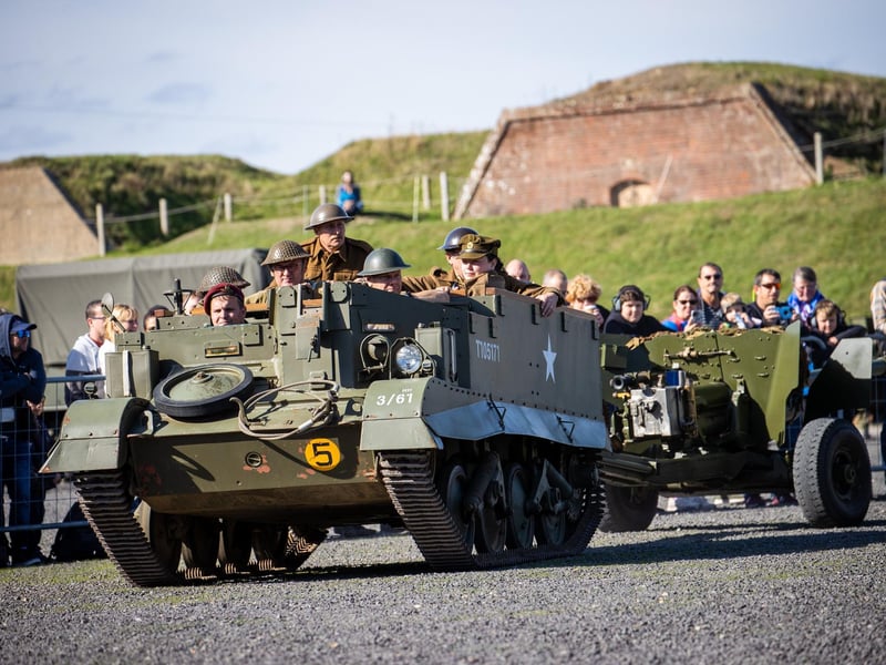 Entry is free of charge at the impressive and historic Fort Nelson. Visitors can explore the extensive Royal Armouries collection and watch some of the incredible artillery in action during regular live firing demonstrations, as well as learning the fascinating history of the fort’s use as a military base.