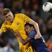 Harry Souttar pictured on international duty for Australia.  Picture: Mark Metcalfe/Getty Images