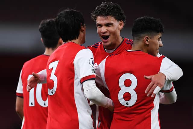 Omar Rekik helped Arsenal under-21s to knock Ipswich out of the EFL Trophy last week. (Photo by Alex Burstow/Getty Images)