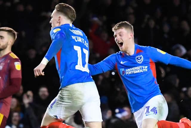 Ronan Curtis, left, and Andy Cannon. Picture: Graham Hunt
