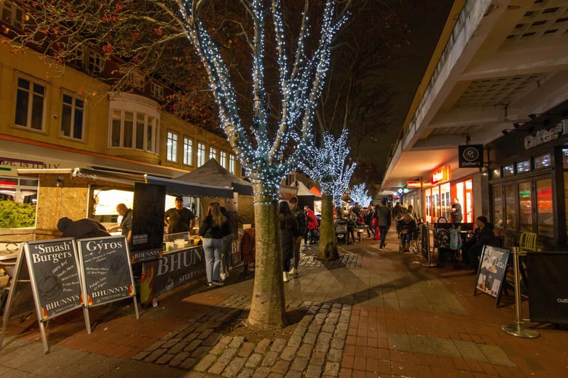 Palmerston Road Christmas Lights Switch On at Southsea on Thursday 23rd November 2023

Pictured: Christmas lights at Palmerston, Road, Southsea

Picture: Habibur Rahman