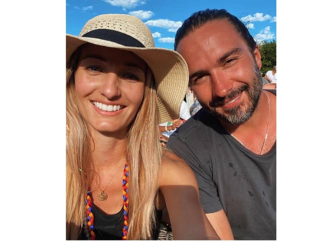 Claire Tamplin and Joe Wicks.