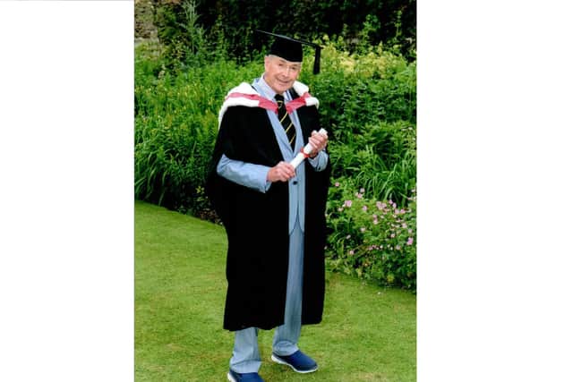 Former Portsmouth GP Colin Arnold picturerd in 2019 when he attended his grandaughter's graduation at Cambridge. Picture: Ann Arnold