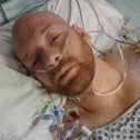 Moments after waking up from surgery. I don't remember it being taken.