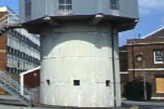 The helicopter escape tank in HMS Vernon was converted from a mines testing tank in the 1960s.