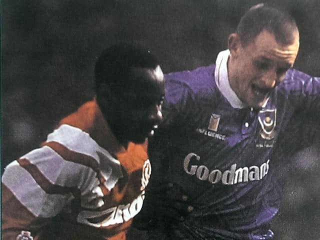 Chris Burns made 116 appearances for Pompey - now he's starring for England.