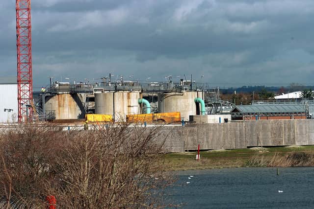 Southern Water's Budds Farm sewage treatment works. Picture: Michael Scaddan