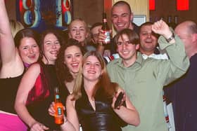 Clubbers enjoying a night out in Bar Bluu, Southsea, in the 00s.