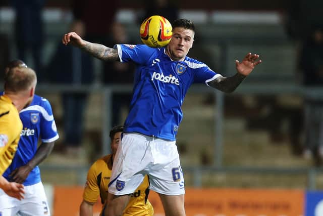 Sonny Bradley in action against Newport County in the Johnstone's Paint Trophy in November 2013. Picture: Joe Pepler