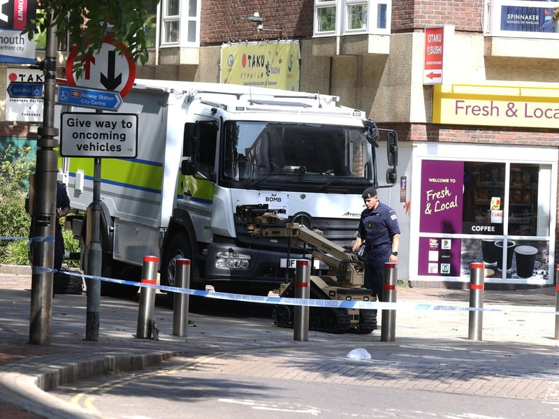 Police at the scene. Picture: Sam Stephenson.