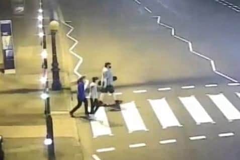 CCTV released by Hampshire police after a 40-year-old woman was sexually assaulted while walking on Southsea Common near to the Pyramid Centre on August 3. The people in the image are not suspects but are possible witnesses. Picture: Hampshire police