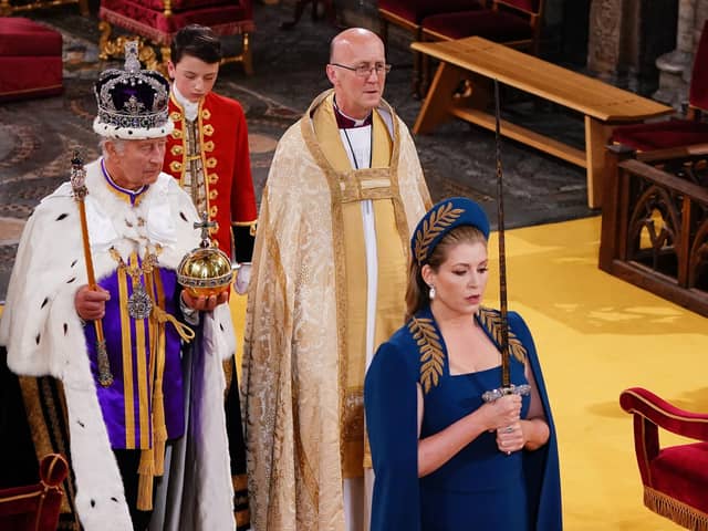 Penny Mordaunt carries the Sword of State ahead of King Charles III during his Coronation in May last year (Picture: Yui Mok/WPA pool/Getty Images)
