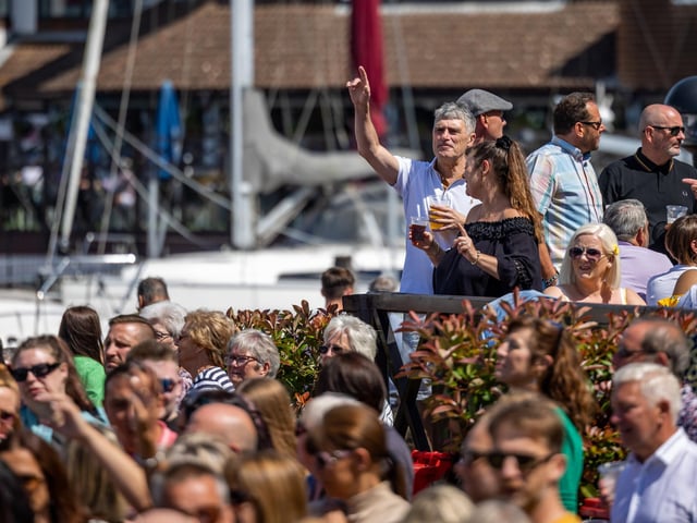 The crowd at the Totally Tributes show at Port Solent. 
Picture: Mike Cooter (290723)