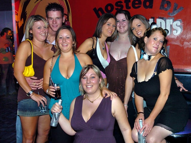 Revellers having a good time at the Time & Envy nightclub in Southsea in the 00s. Picture: (044752-0021)