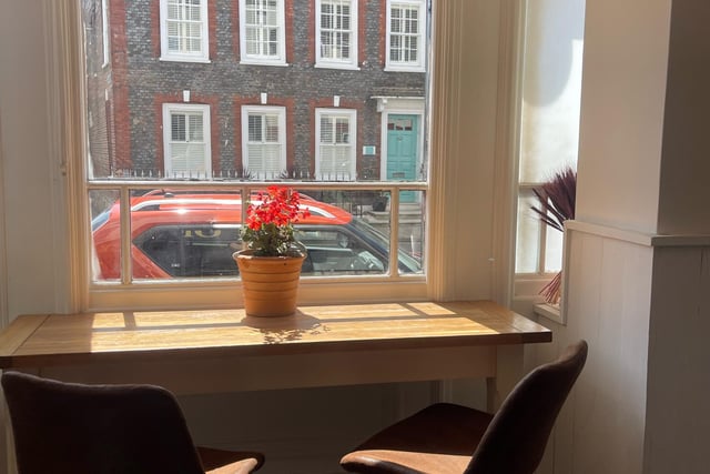 Inside Florio's D'Italia in High Street, Old Portsmouth at the site of the Duke of Buckingham.