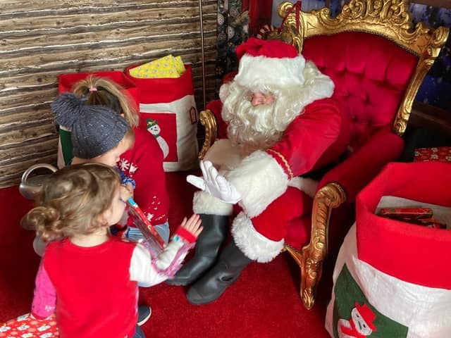 Rosanna Morton, aged two, at Bunn Leisure's Winter Wonderland 