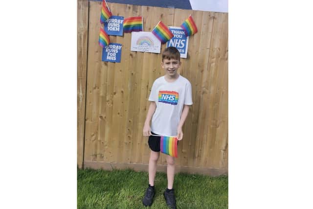 Murray Grinter from Denmead will be spending his 11th birthday running 10km around his garden to raise money for the NHS