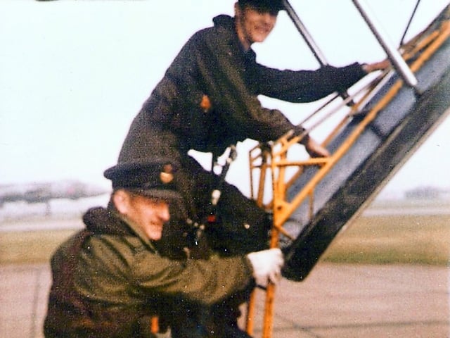 Craig Bulman who was on the decomissioning flight from RAF Waddington on April 2, 1982.