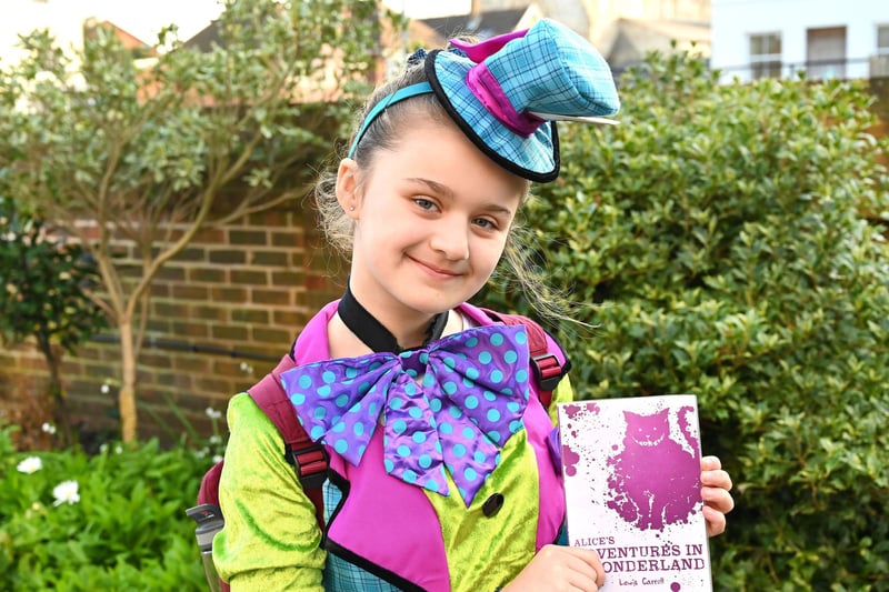 Portsmouth High School, GDST, has celebrated World Book Day. Pictured Trinity as the Mad Hatter.