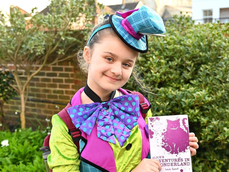 Portsmouth High School, GDST, has celebrated World Book Day. Pictured Trinity as the Mad Hatter.
