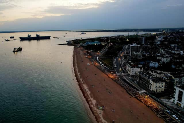 The flagship Royal Navy vessel left Portsmouth on Friday, September 8.