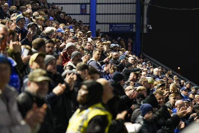 19,439 Pompey fans were present for the 2-1 win against Burton at Fratton Park