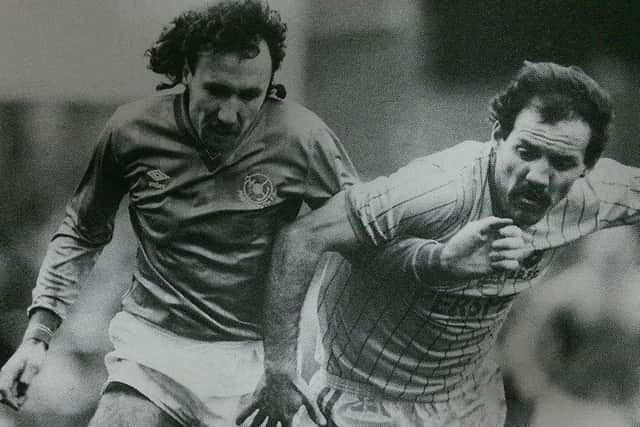 Mick Tait (left) spent seven seasons at Fratton Park, winning two promotions and earning entry in the Pompey Hall of Fame